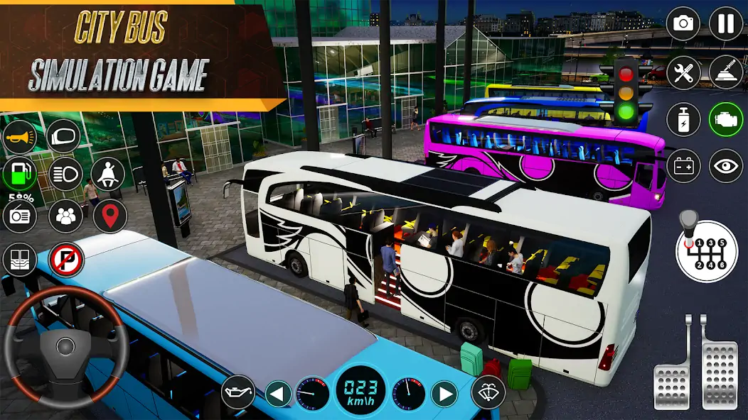 Скачать Real City Bus Simulator Games [Взлом Бесконечные монеты] APK на Андроид