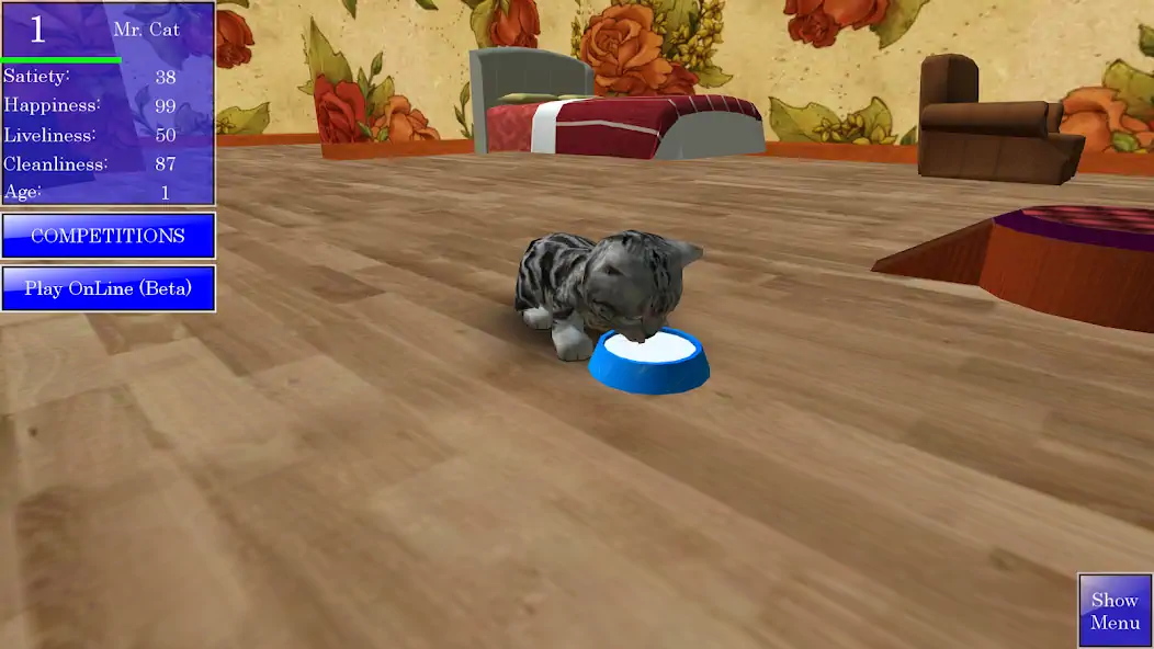 Скачать Cute Pocket Cat 3D [Взлом Бесконечные деньги] APK на Андроид