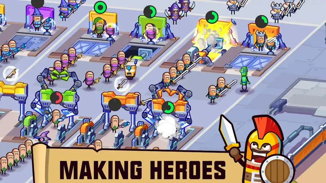 Скачать Hero Making Tycoon [Взлом Бесконечные деньги] APK на Андроид