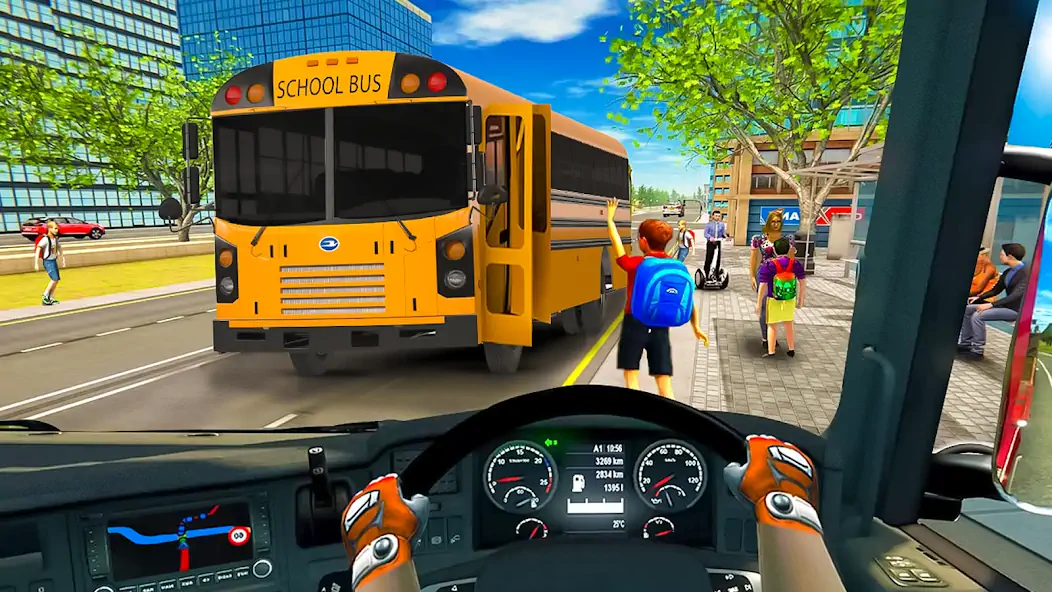 Скачать School Bus Transport Simulator [Взлом Много денег] APK на Андроид