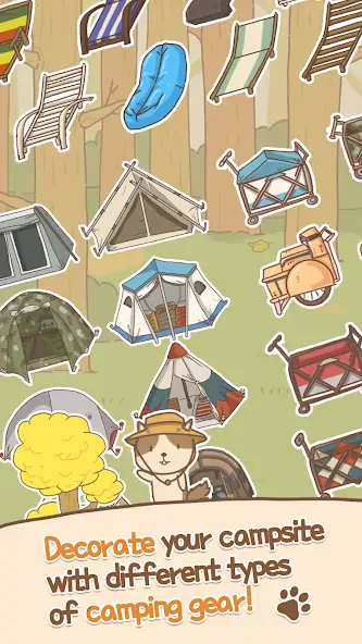 Скачать Animal Camping: Idle Camp [Взлом Бесконечные деньги] APK на Андроид