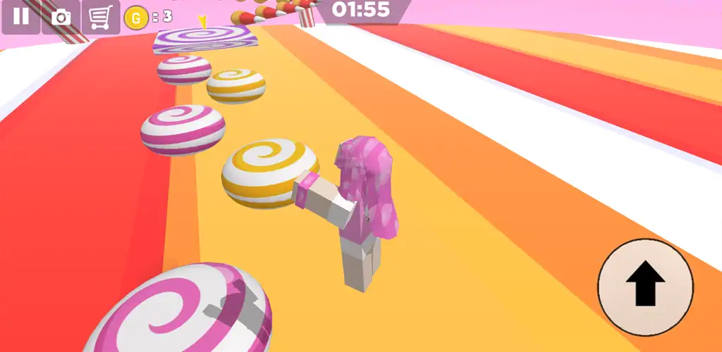 Скачать Candy Parkour Sweet girl [Взлом Бесконечные деньги] APK на Андроид