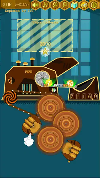 Скачать Steampunk Idle Spinner Factory [Взлом Бесконечные деньги] APK на Андроид