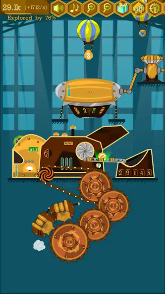 Скачать Steampunk Idle Spinner Factory [Взлом Бесконечные деньги] APK на Андроид