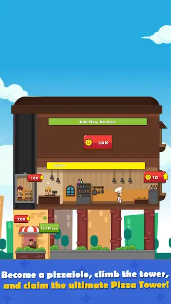 Скачать Pizza Tower: Idle Tycoon [Взлом Бесконечные деньги] APK на Андроид