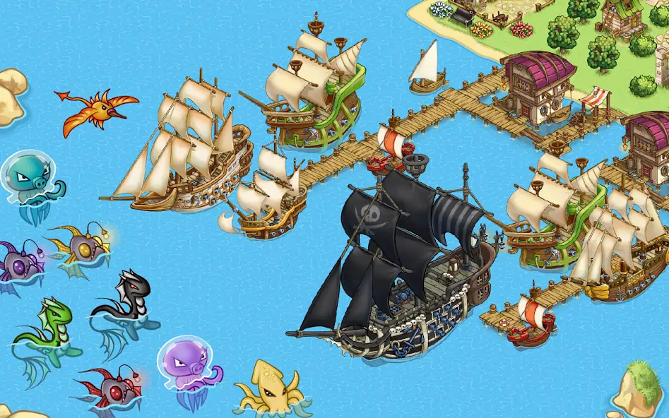 Скачать Pirates of Everseas [Взлом Бесконечные деньги] APK на Андроид