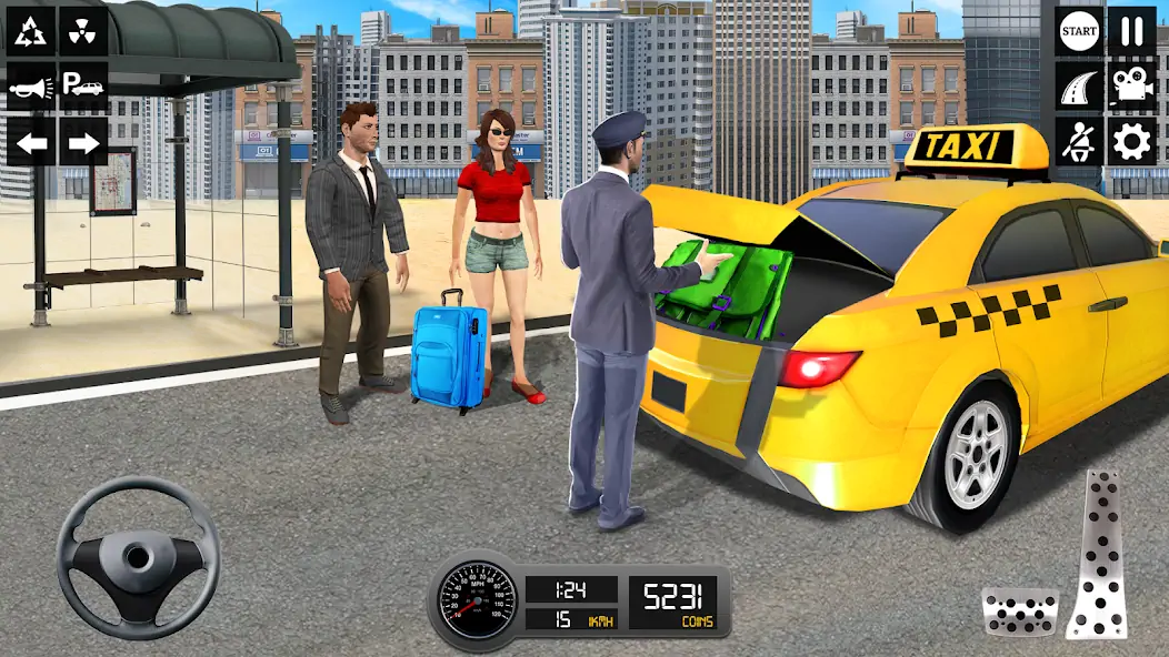 Скачать Таксист 3d: Симулятор такси [Взлом Много монет] APK на Андроид