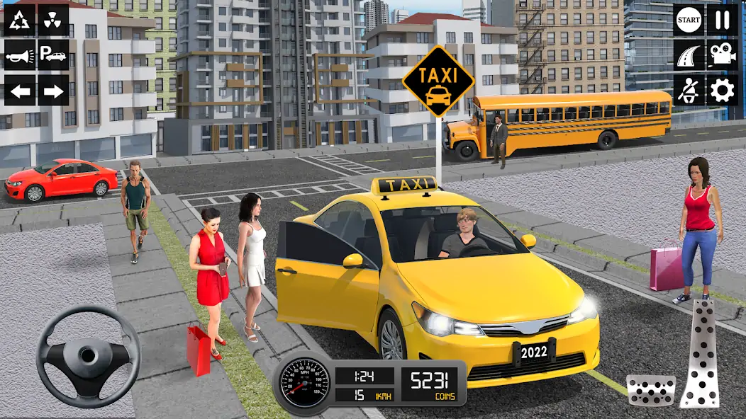 Скачать Таксист 3d: Симулятор такси [Взлом Много монет] APK на Андроид