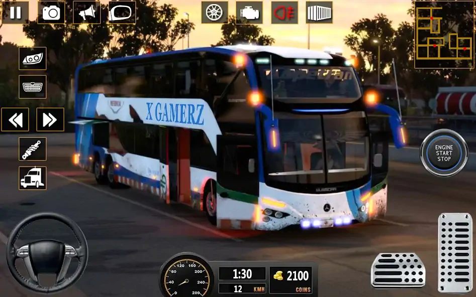 Скачать настоящий автобус симулятор иг [Взлом Бесконечные монеты] APK на Андроид
