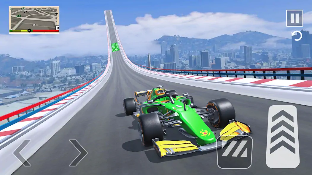 Скачать Formula Car Stunt - Car Games [Взлом Бесконечные монеты] APK на Андроид