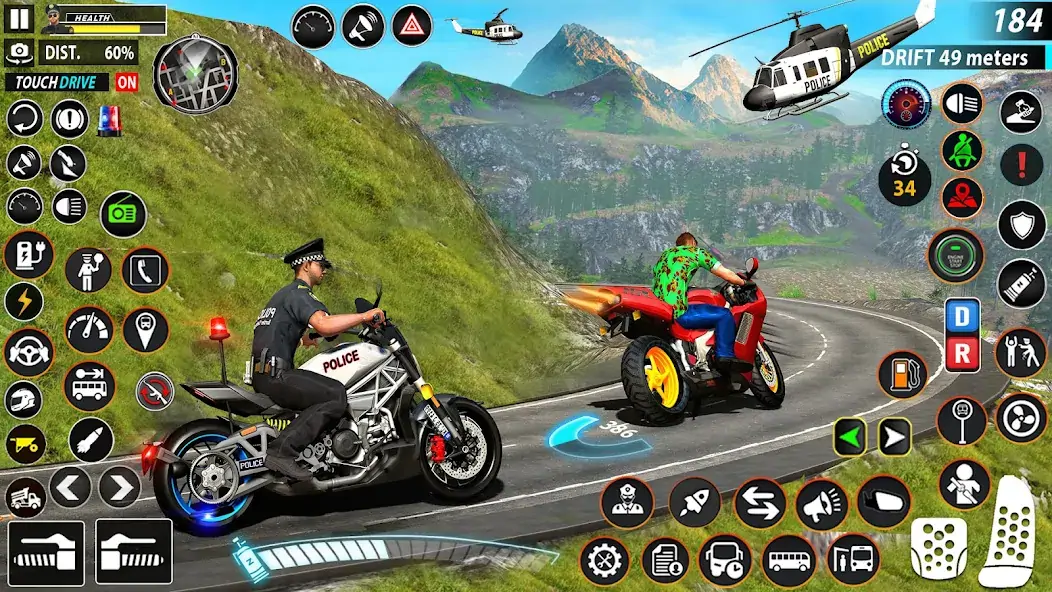 Скачать Police Moto Bike Chase Crime [Взлом Бесконечные монеты] APK на Андроид