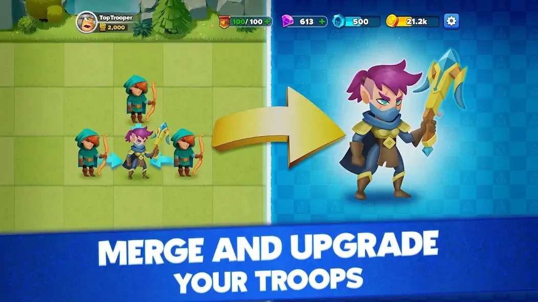 Скачать Top Troops : Conquer Kingdoms [Взлом Бесконечные монеты] APK на Андроид