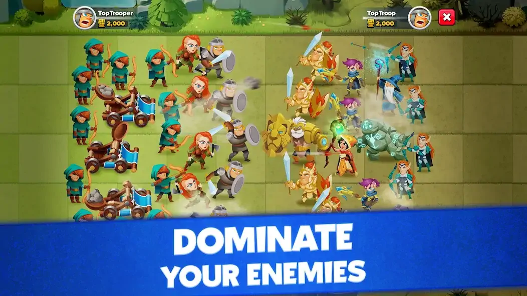 Скачать Top Troops : Conquer Kingdoms [Взлом Бесконечные монеты] APK на Андроид