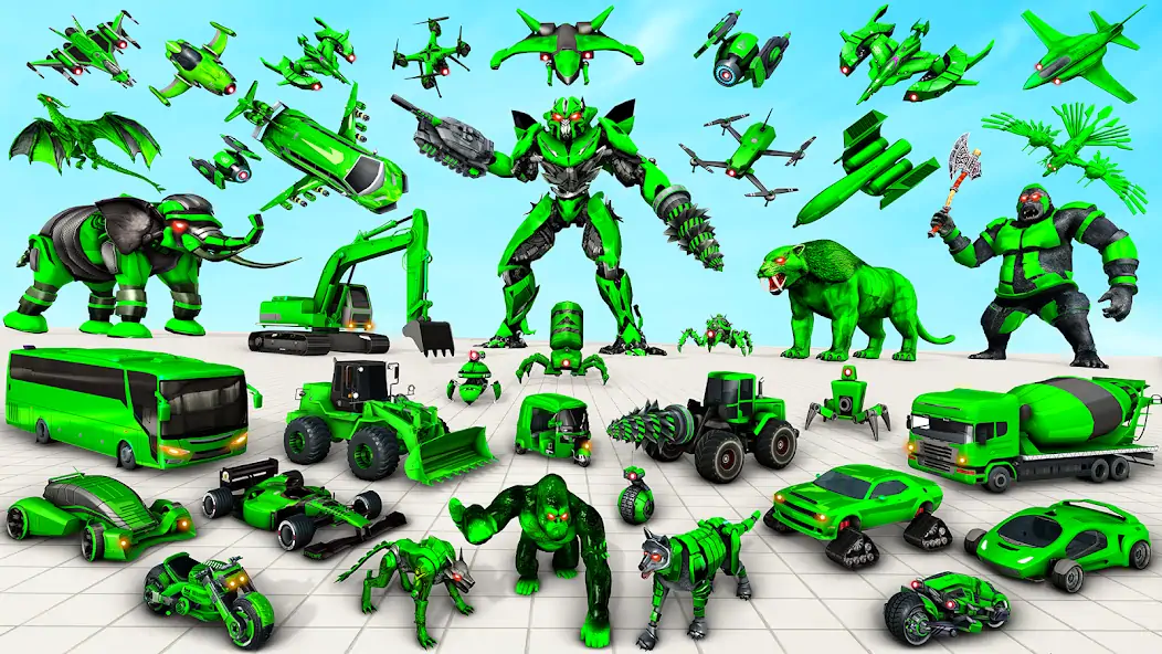 Скачать Multi Animal Robot Car Games [Взлом Бесконечные деньги] APK на Андроид