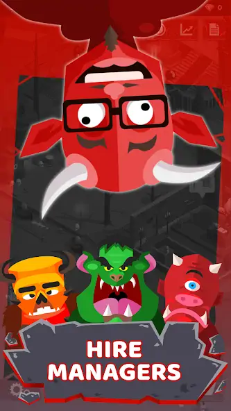 Скачать Hell: Idle Evil Tycoon Sim [Взлом Много денег] APK на Андроид
