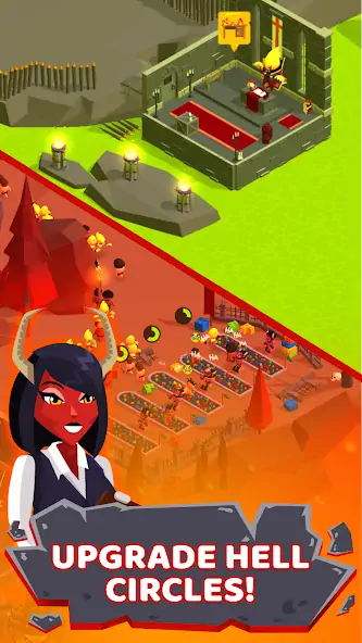 Скачать Hell: Idle Evil Tycoon Sim [Взлом Много денег] APK на Андроид