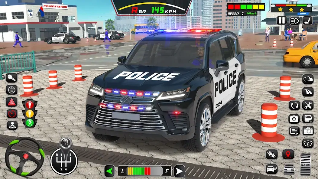 Скачать Police Car Driving School Game [Взлом Бесконечные монеты] APK на Андроид