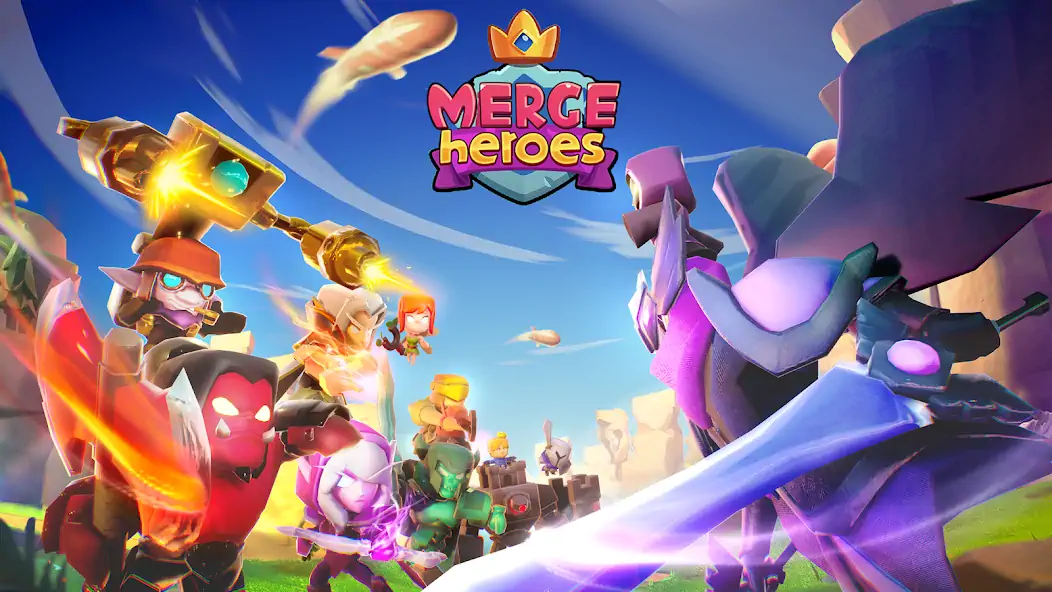 Скачать Merge Heroes: Tower Defense [Взлом Бесконечные монеты] APK на Андроид