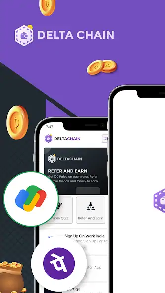 Скачать Delta Chain: Earn Money Online [Взлом Бесконечные деньги] APK на Андроид