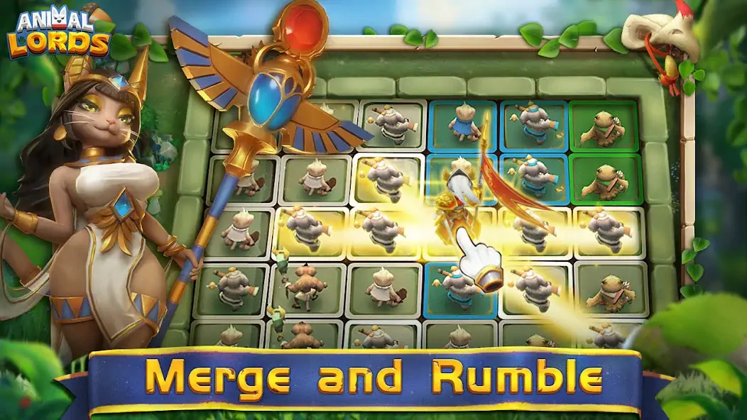 Скачать Animal Lords : Merge & Rumble [Взлом Много монет] APK на Андроид