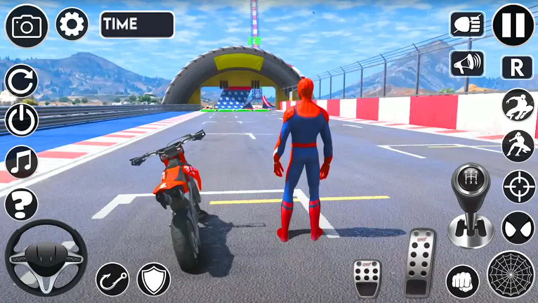 Скачать Superhero Tricky Bike Stunt [Взлом Много денег] APK на Андроид