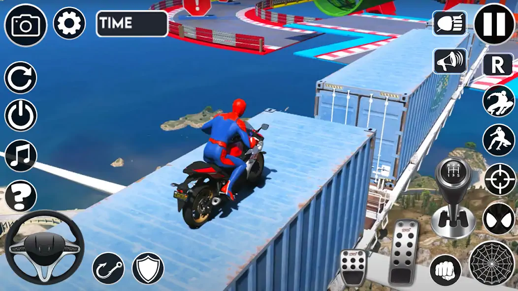 Скачать Superhero Tricky Bike Stunt [Взлом Много денег] APK на Андроид