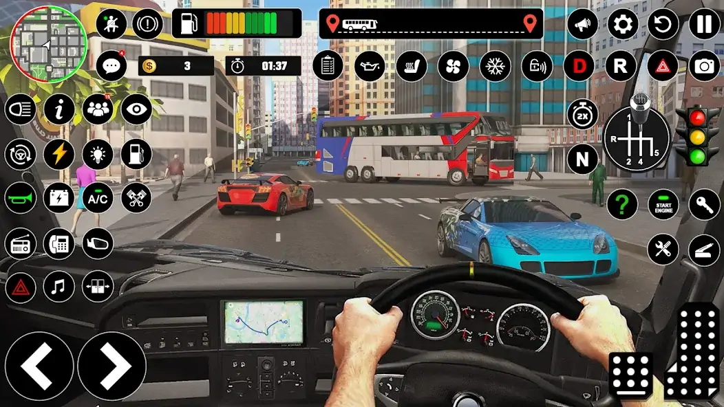 Скачать Bus Driving Simulator PVP Game [Взлом Бесконечные деньги] APK на Андроид
