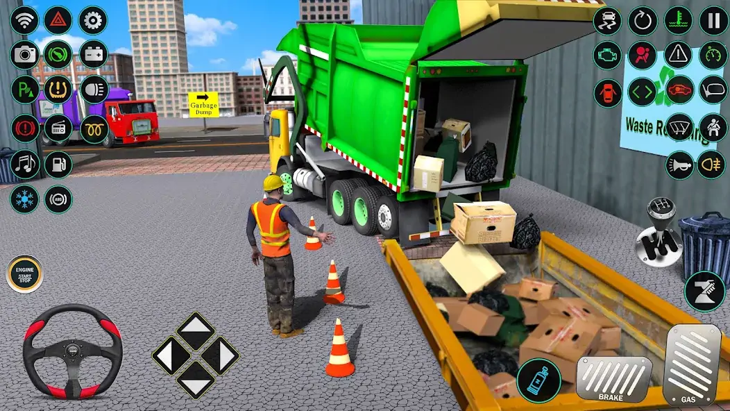 Скачать мусора грузовик Водитель симул [Взлом Много монет] APK на Андроид