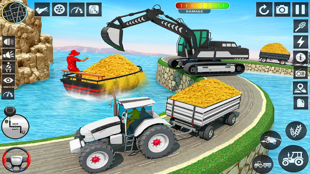 Скачать Big Tractor Farming Simulator [Взлом Много денег] APK на Андроид