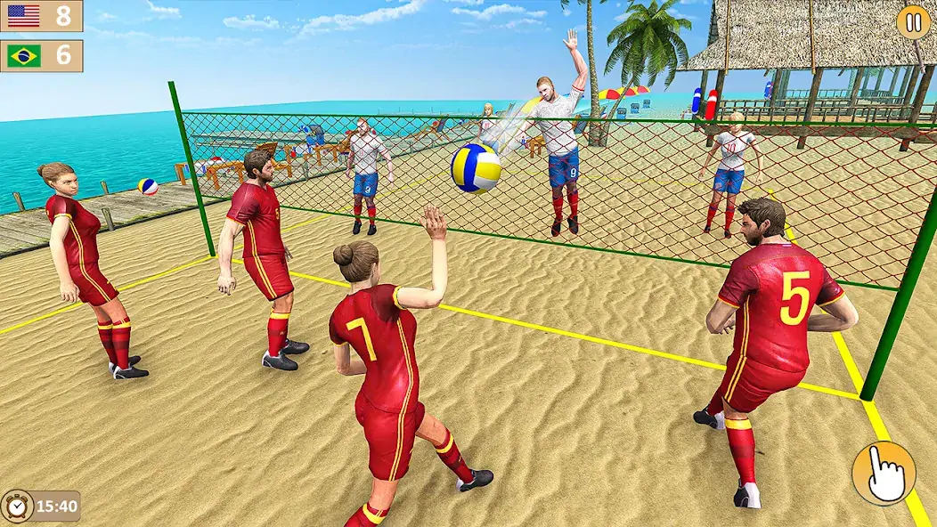 Скачать Volleyball 3D Champions Games [Взлом Бесконечные монеты] APK на Андроид