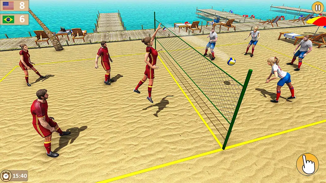 Скачать Volleyball 3D Champions Games [Взлом Бесконечные монеты] APK на Андроид