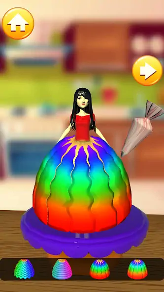 Скачать Doll Cake Dress Up Games 3D [Взлом Бесконечные монеты] APK на Андроид