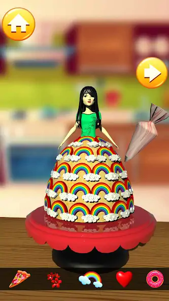 Скачать Doll Cake Dress Up Games 3D [Взлом Бесконечные монеты] APK на Андроид