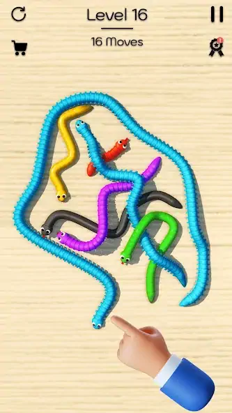 Скачать Tangled Snake 3D: Puzzle Game [Взлом Много денег] APK на Андроид