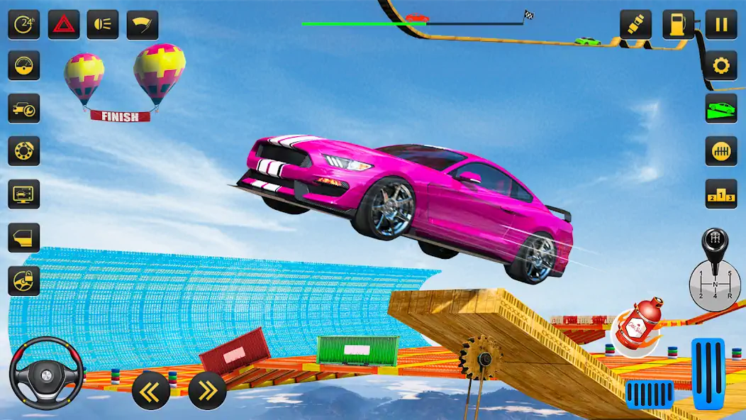 Скачать Crazy Car Stunts - Mega Ramp [Взлом Много монет] APK на Андроид