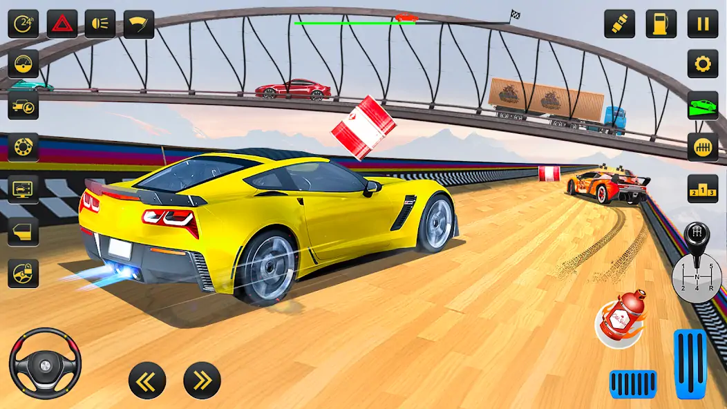 Скачать Crazy Car Stunts - Mega Ramp [Взлом Много монет] APK на Андроид