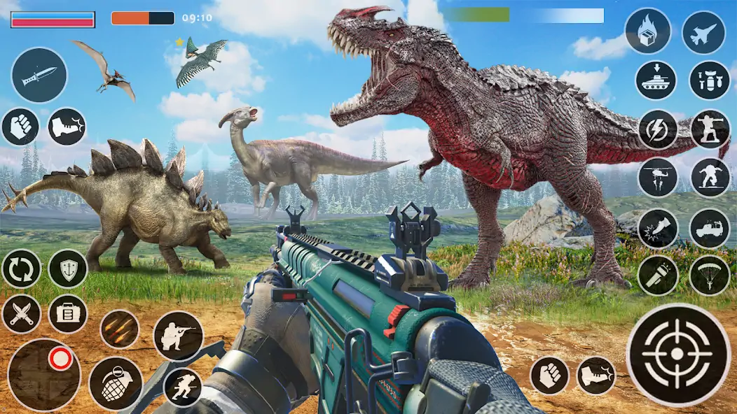 Скачать Dino Hunter : игры динозавров [Взлом Бесконечные деньги] APK на Андроид