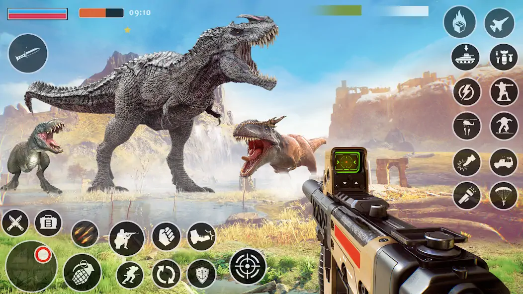 Скачать Dino Hunter : игры динозавров [Взлом Бесконечные деньги] APK на Андроид