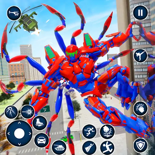 Скачать Spider Robot: Robot Car Games [Взлом Бесконечные монеты] APK на Андроид