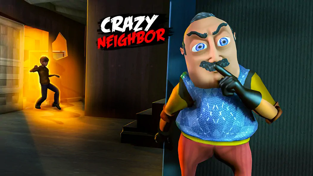 Скачать Hello Crazy Neighbor Game 3D [Взлом Много монет] APK на Андроид