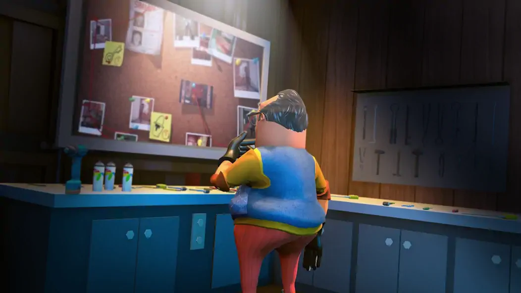 Скачать Hello Crazy Neighbor Game 3D [Взлом Много монет] APK на Андроид