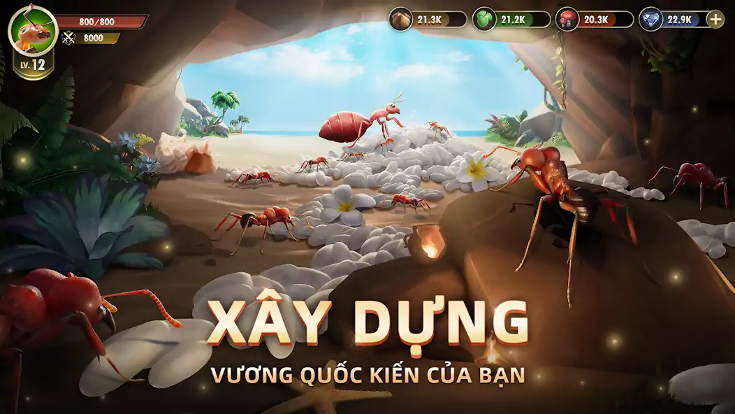 Скачать Vương Quốc Kiến - Gamota [Взлом Много денег] APK на Андроид