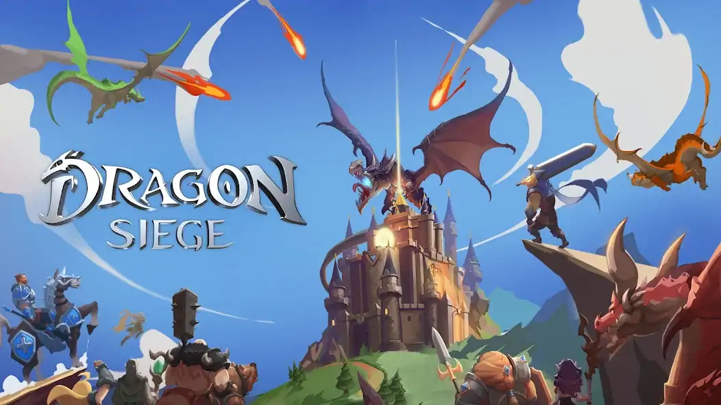 Скачать Dragon Siege: Kingdom Conquest [Взлом Бесконечные деньги] APK на Андроид