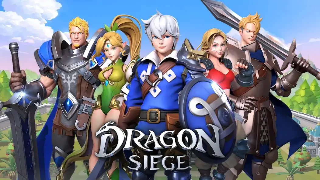Скачать Dragon Siege: Kingdom Conquest [Взлом Бесконечные деньги] APK на Андроид