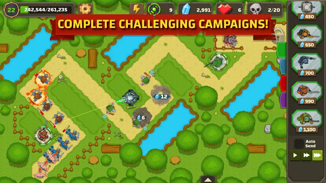 Скачать Ancient Allies Tower Defense [Взлом Бесконечные деньги] APK на Андроид