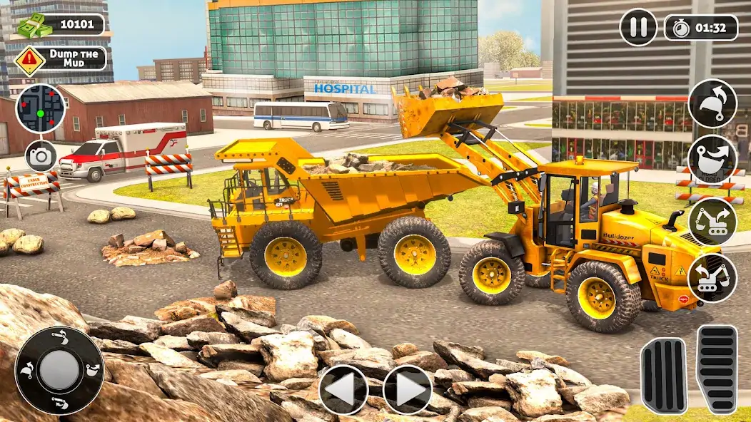 Скачать Construction Dump Truck Sim [Взлом Много монет] APK на Андроид