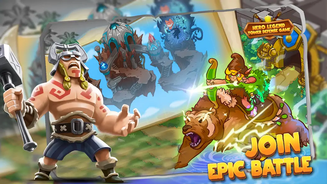 Скачать Hero Legend Tower Defense Game [Взлом Бесконечные монеты] APK на Андроид