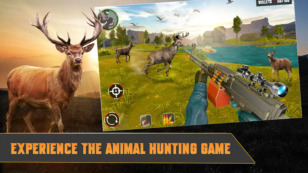 Скачать Wild Animal Hunting Gun Games [Взлом Много монет] APK на Андроид
