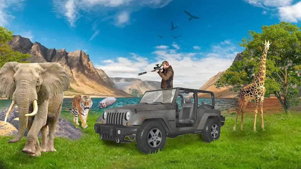 Скачать Wild Animal Hunting Gun Games [Взлом Много монет] APK на Андроид