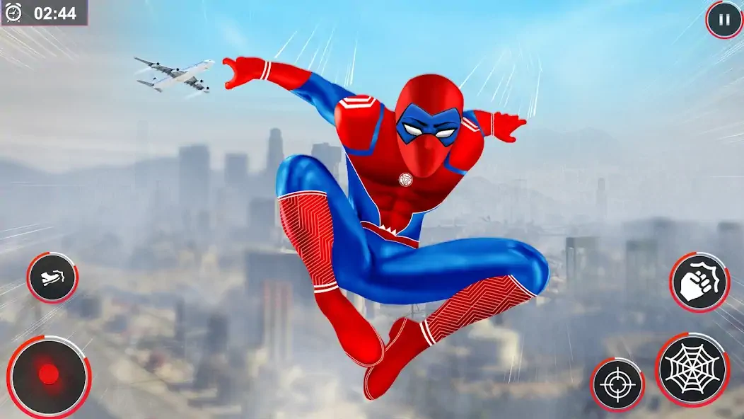 Скачать Flying Spider Rope Hero Fight [Взлом Бесконечные деньги] APK на Андроид